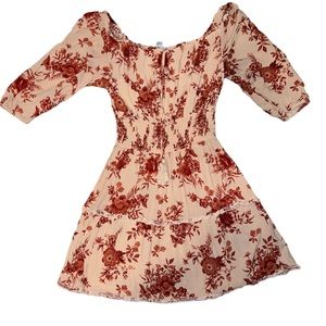 Justify off shoulder flowery women’s dress